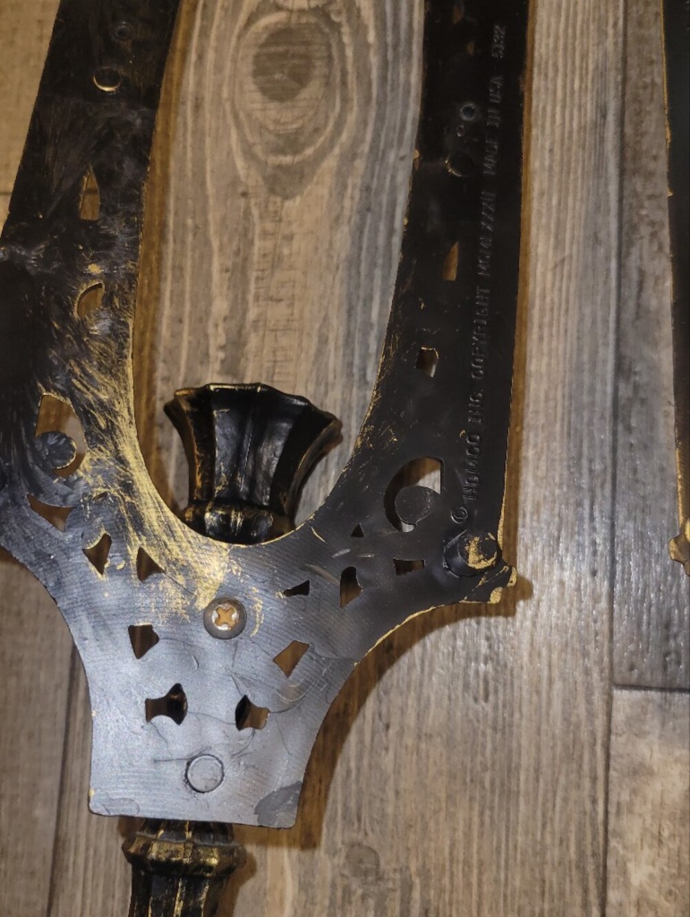 Homco Vintage Ornate Wall Candle Stick Sconces - Pair - Picture 7 of 9